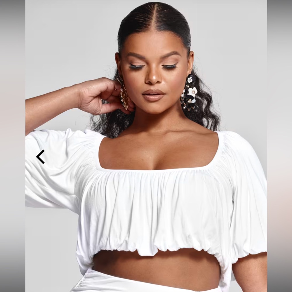 Doreen Off The Shoulder Bubble Hem Top
